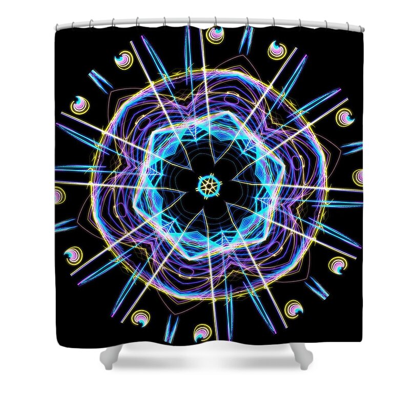 Spinning Shower Curtain featuring the photograph Evangeline's Seashells by Judy Kennedy