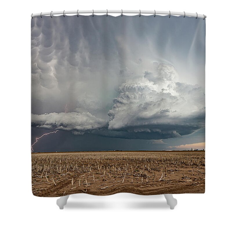 Storm Shower Curtain featuring the photograph Evening Harvest by Marcus Hustedde