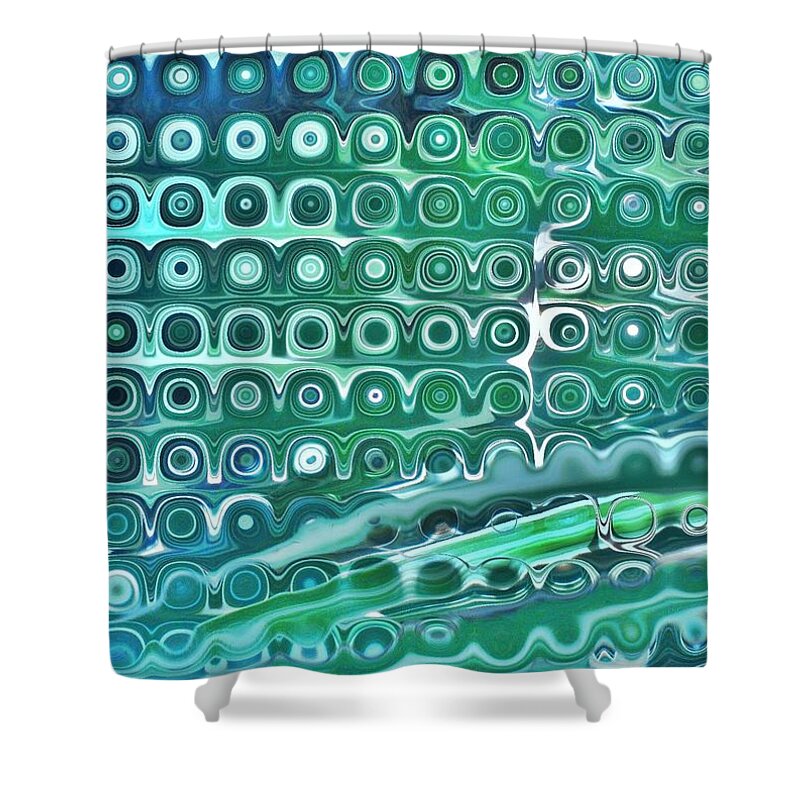 Plant Shower Curtain featuring the digital art Evening Vitality by Andy Rhodes