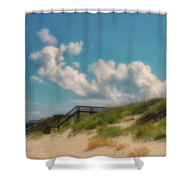 Beach Shower Curtain featuring the photograph Every Afternoon by Lois Bryan