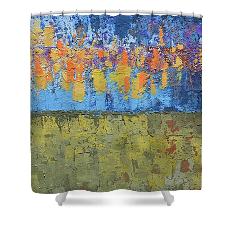  Shower Curtain featuring the painting Every Day by Linda Bailey