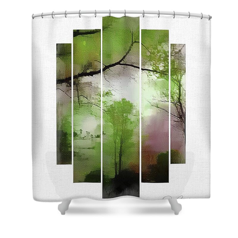 Trees Shower Curtain featuring the photograph Everything's Coming Up Green by Rene Crystal