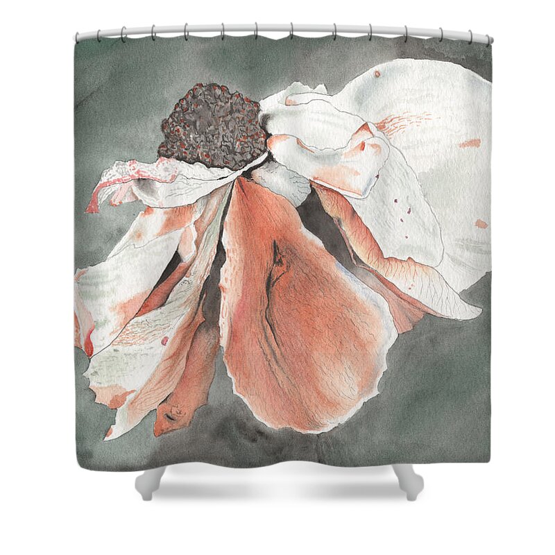 Faded Glory Shower Curtain featuring the painting Faded Glory by Bob Labno