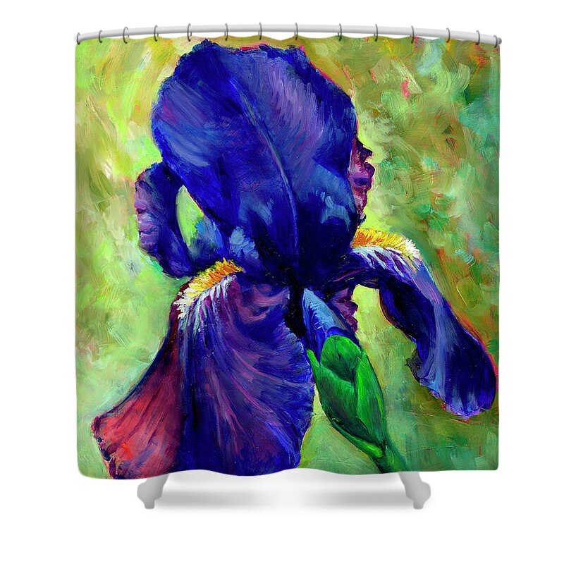 Iris Shower Curtain featuring the painting Fairest Among the Fair by Cynthia Westbrook