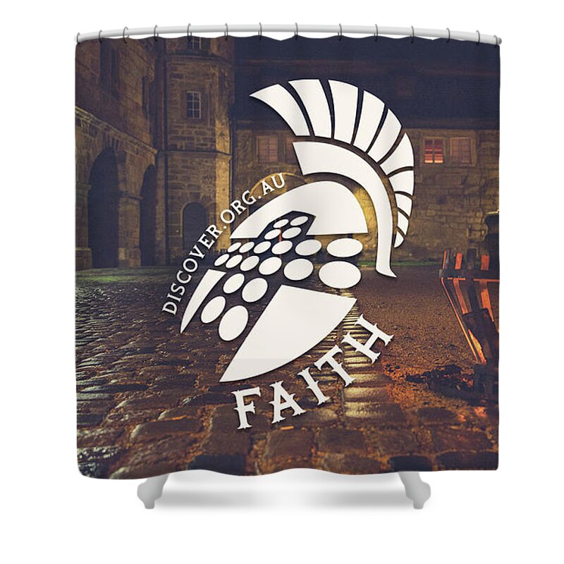  Shower Curtain featuring the digital art Faith by Discover Ministries
