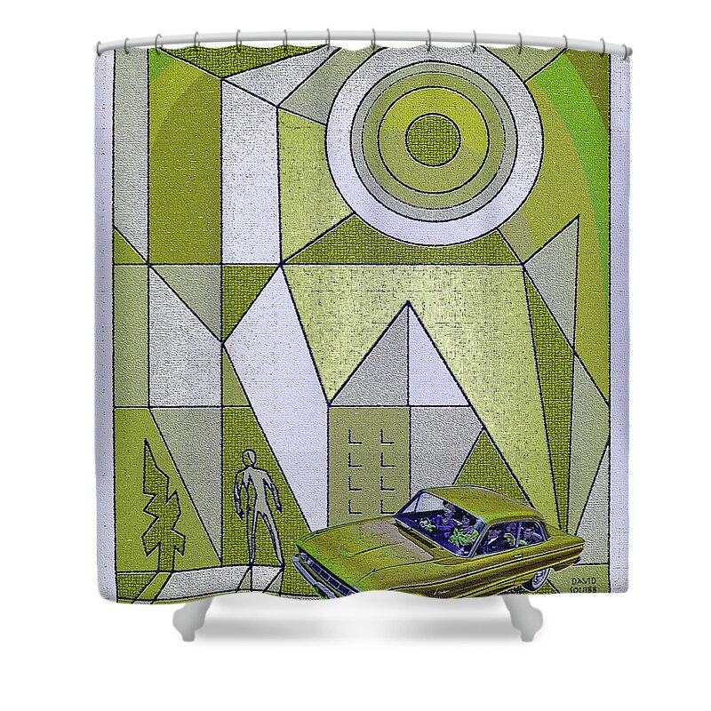 Falconer Shower Curtain featuring the digital art Falconer / Gold Falcon by David Squibb