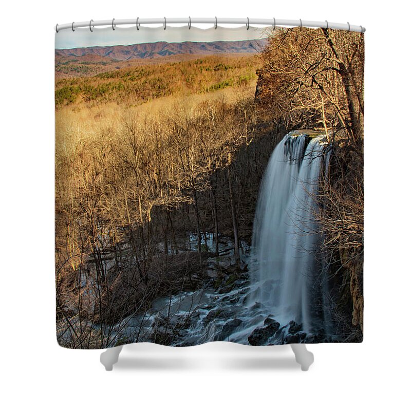 Falling Spring Falls Shower Curtain featuring the photograph Falling Spring Falls by Melissa Southern