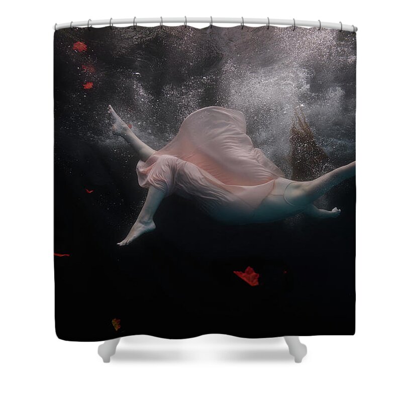 Fallen Shower Curtain featuring the photograph Falling - X by Mark Rogers