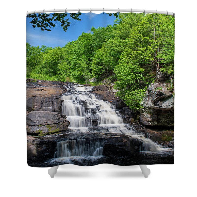 Shohola Shower Curtain featuring the photograph Falls on a Summer Day by Rose Guinther