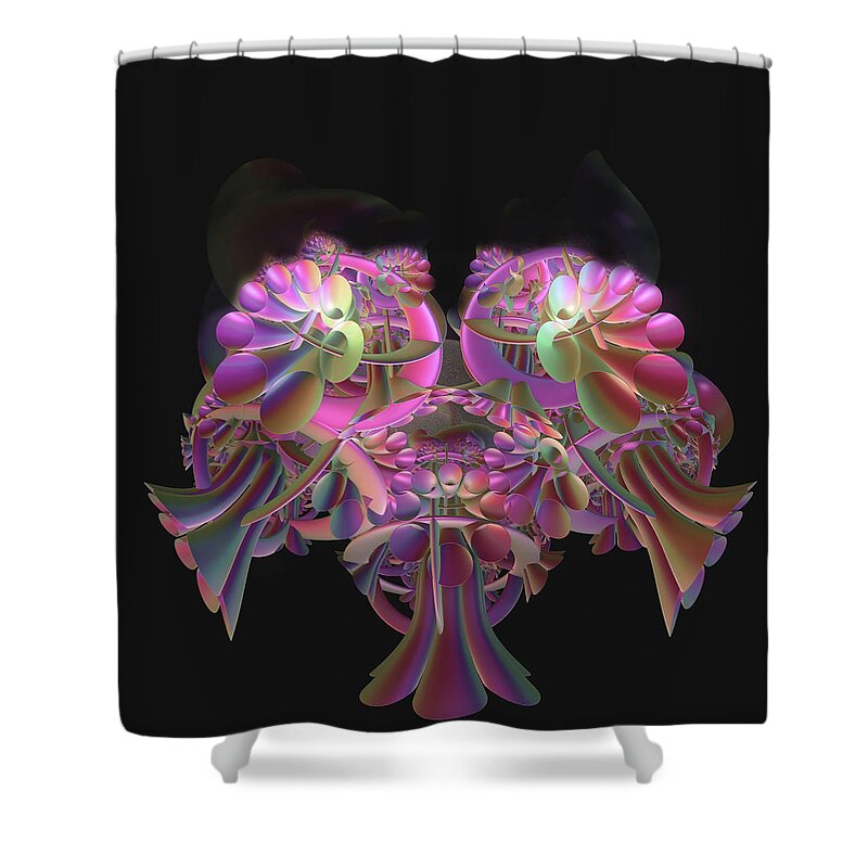 Bouquet Shower Curtain featuring the digital art Fancy Bouquet by Julie Grace