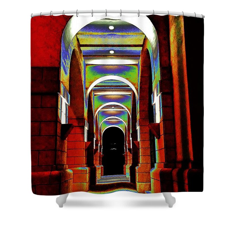 Architecture Shower Curtain featuring the photograph Fantasy Archway by Andrew Lawrence