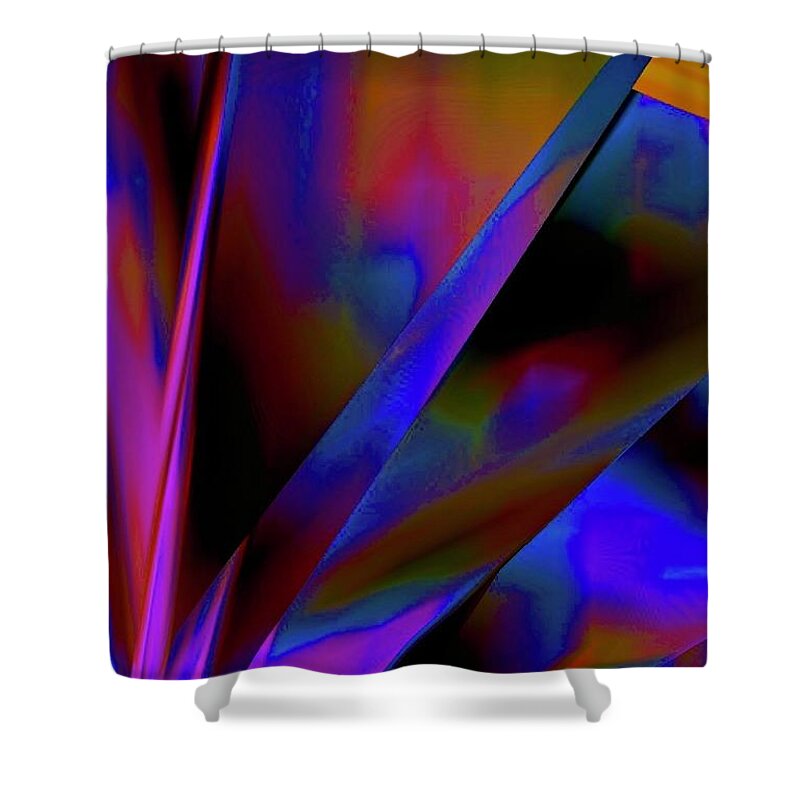  Shower Curtain featuring the digital art Festivities by Glenn Hernandez