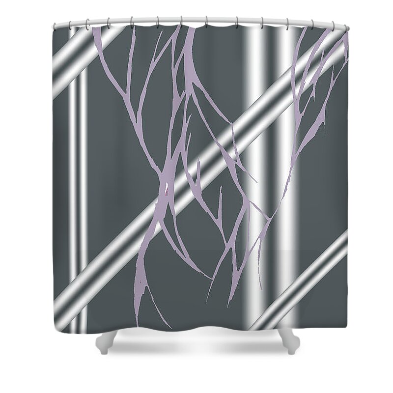 Beat Shower Curtain featuring the digital art Filthy by Mary Mikawoz