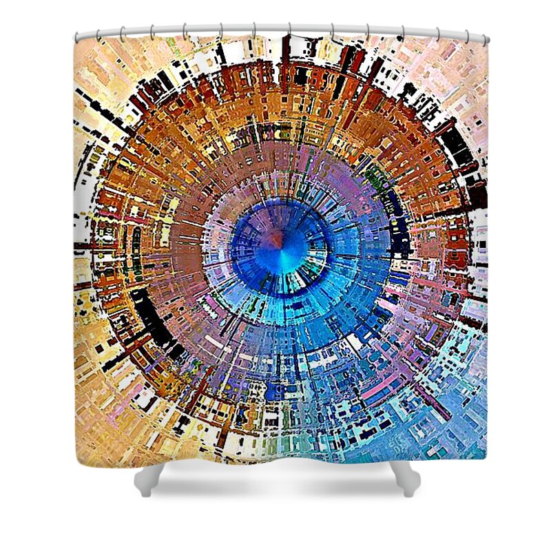 Fusion Shower Curtain featuring the digital art Final Fusion by David Manlove