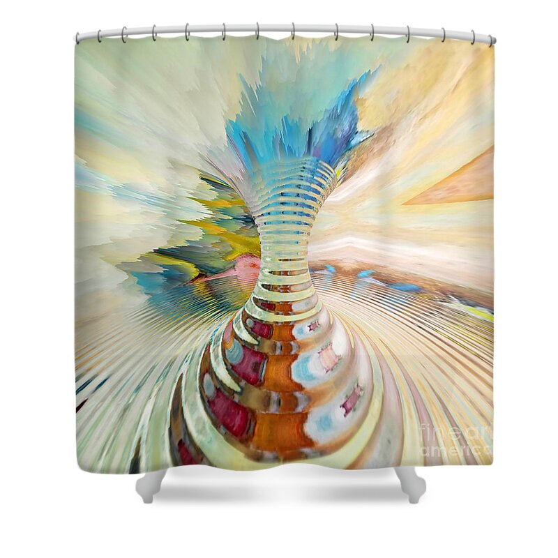Art Shower Curtain featuring the digital art Final Hour by Alexandra Vusir