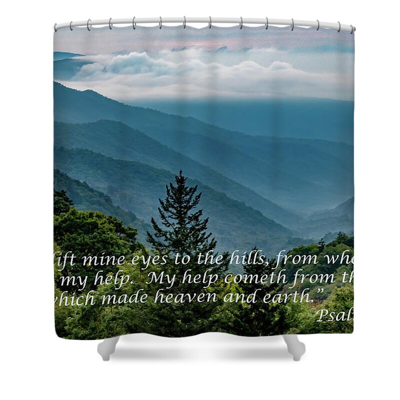 Scripture Shower Curtain featuring the photograph Finding Help by Marcy Wielfaert