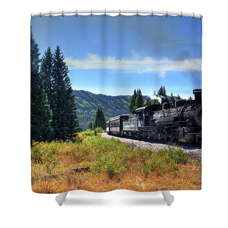 Fine Art Shower Curtain featuring the photograph First Colorado Crossing by Robert Harris