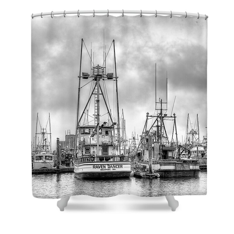 Fine Art Shower Curtain featuring the photograph Fishing Fleet by Greg Sigrist