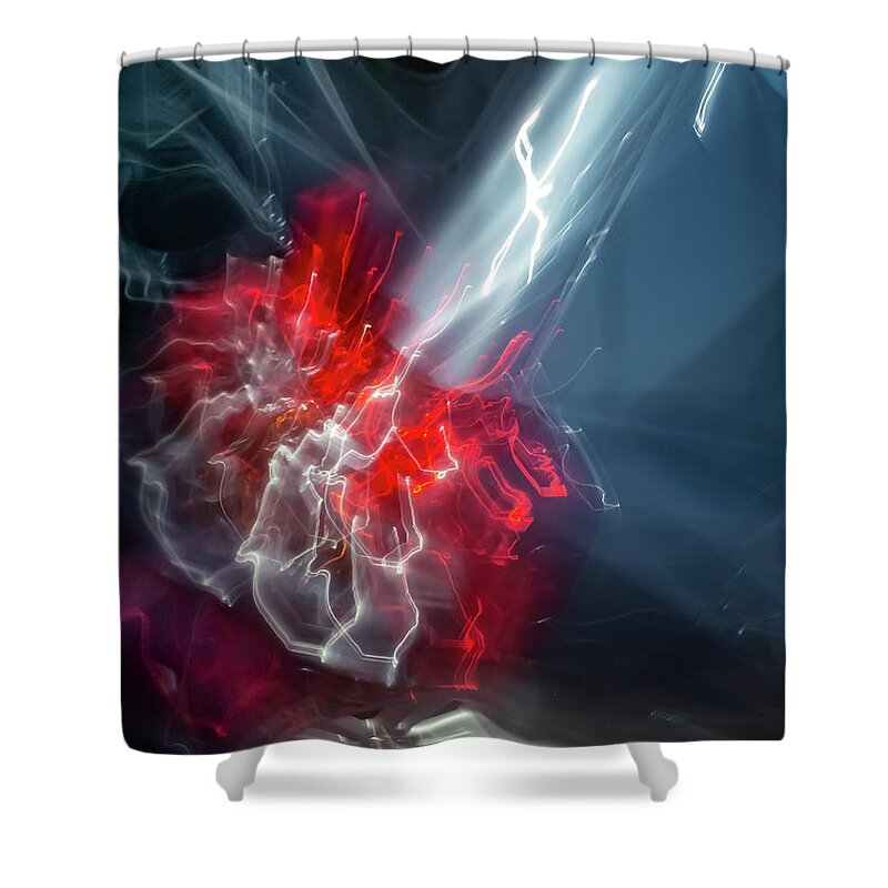 Metaphor Shower Curtain featuring the photograph Flash of Inspiration by Dutch Bieber