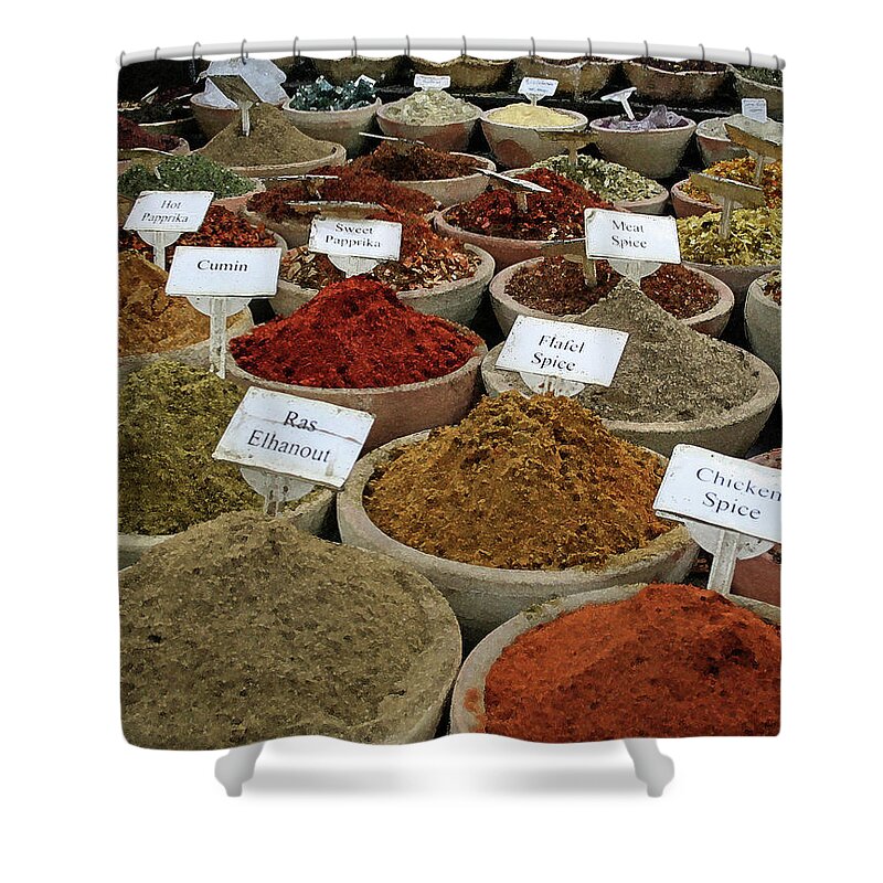 Spices Shower Curtain featuring the photograph Flavorable by M Kathleen Warren