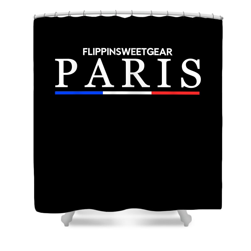 Cool Shower Curtain featuring the digital art FlippinSweetGear Paris Fashion by Flippin Sweet Gear