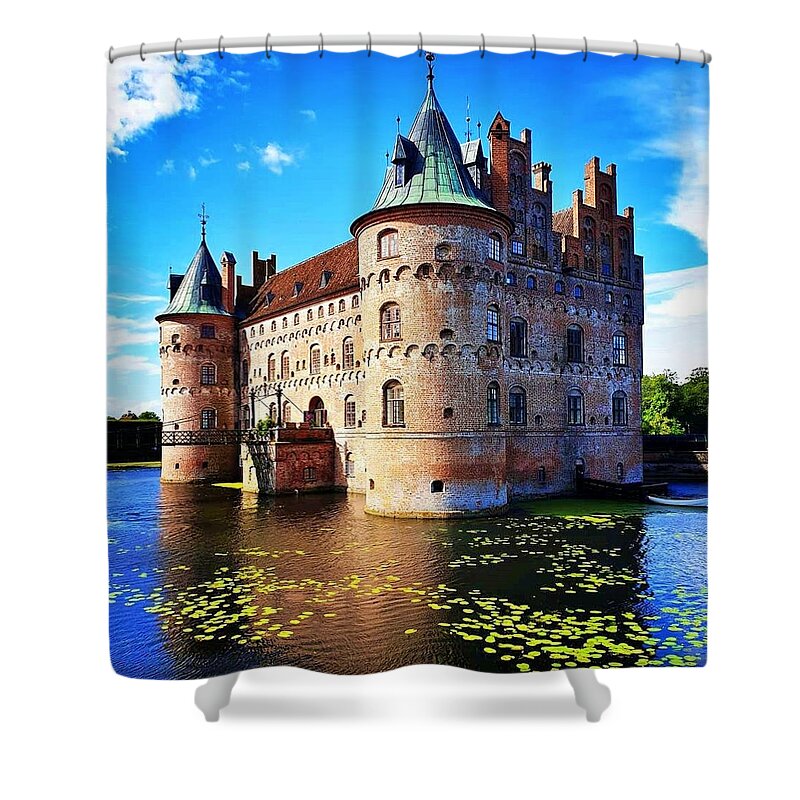 Castle Shower Curtain featuring the photograph Floating Castle by Andrea Whitaker