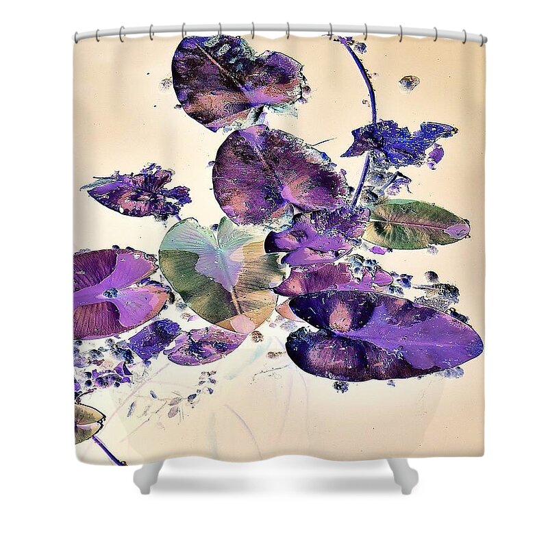 Surreal-nature-photos Shower Curtain featuring the digital art Floating Rainbow 2 by John Hintz