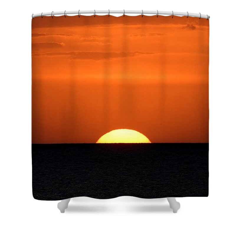 Florida Sunset Shower Curtain featuring the photograph Florida Sunset on the Gulf by Robert Stanhope