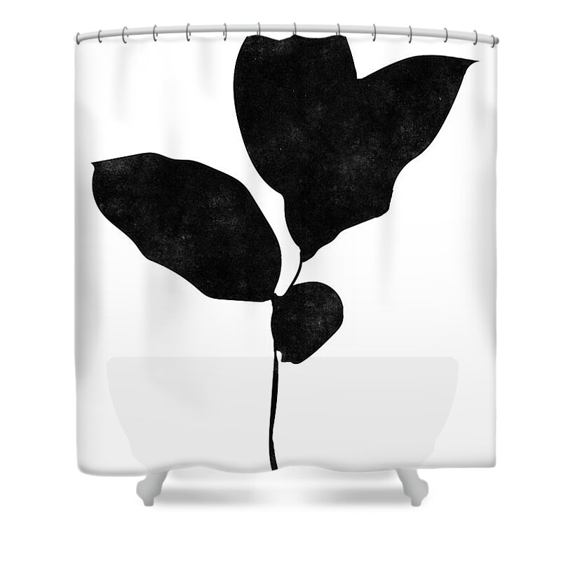 Leaf Shower Curtain featuring the mixed media Foliage Silhouette 2- Art by Linda Woods by Linda Woods