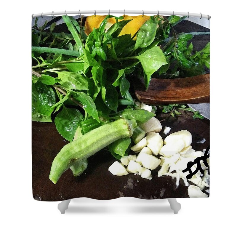 Food Shower Curtain featuring the photograph Food is Medicine by Esoteric Gardens KN