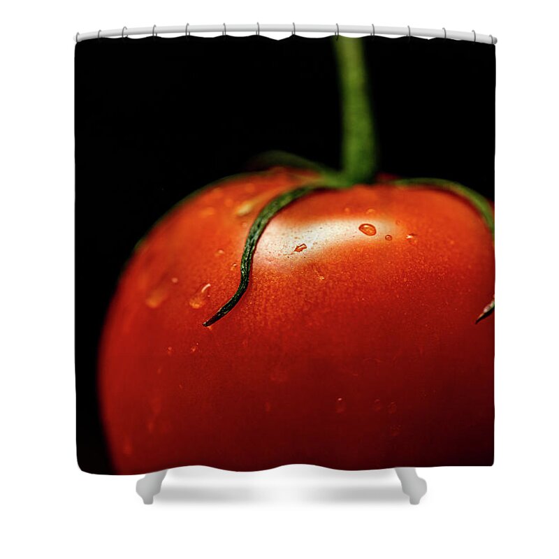 Food Shower Curtain featuring the photograph Food Photography - Tomato by Amelia Pearn