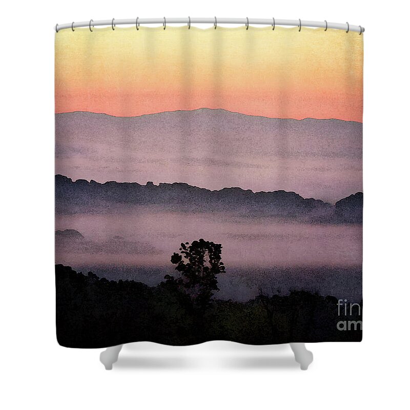 Tennessee Shower Curtain featuring the photograph Foothills of the Smoky Mountains by Phil Perkins