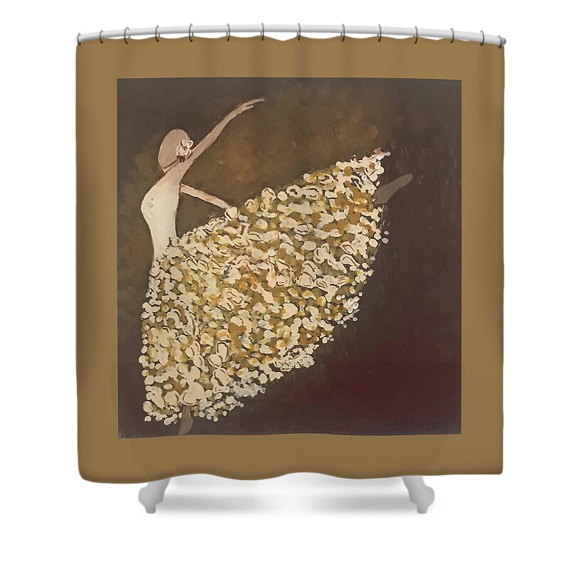  Shower Curtain featuring the painting Forever Dance by Charles Young