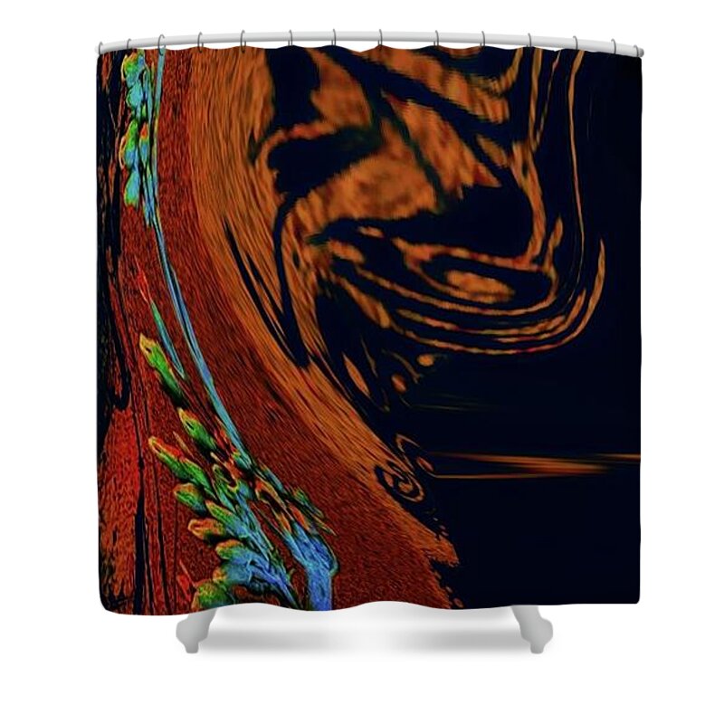 Character Shower Curtain featuring the digital art Forever Love by Glenn Hernandez