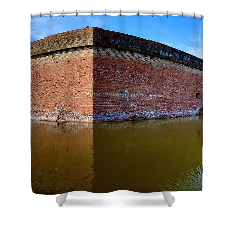 Savannah Shower Curtain featuring the photograph Fort Pulaski by Todd Tucker