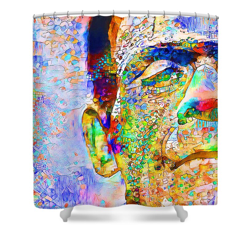 Wingsdomain Shower Curtain featuring the photograph Frankenstein I Have Love In Me The Likes Of Which You Can Scarcely Imagine 20200708v2 by Wingsdomain Art and Photography