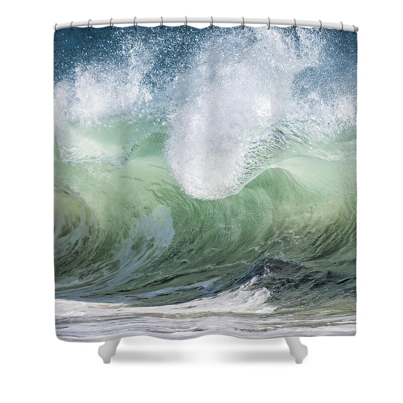 Wave Shower Curtain featuring the photograph Free Spirit by Linda Bonaccorsi