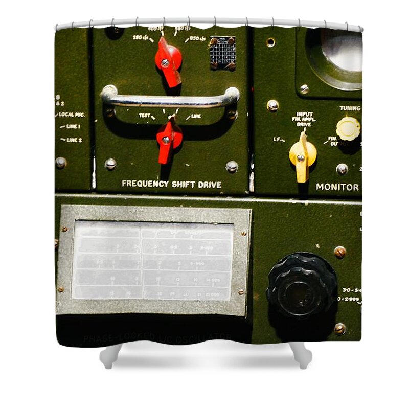 Cold Shower Curtain featuring the photograph Frequency Shift Drive Unit by Ian Hutson