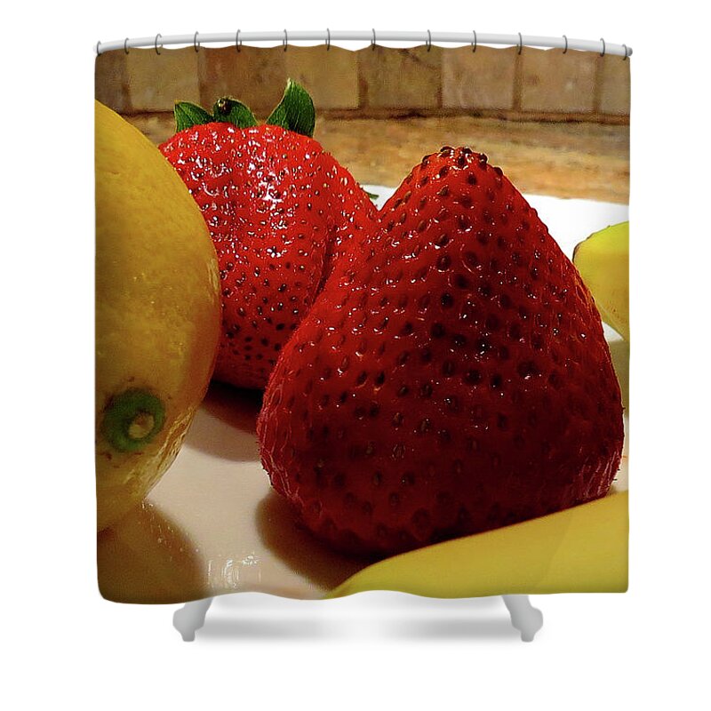 Fruit Shower Curtain featuring the photograph Fresh Fruit by Linda Stern