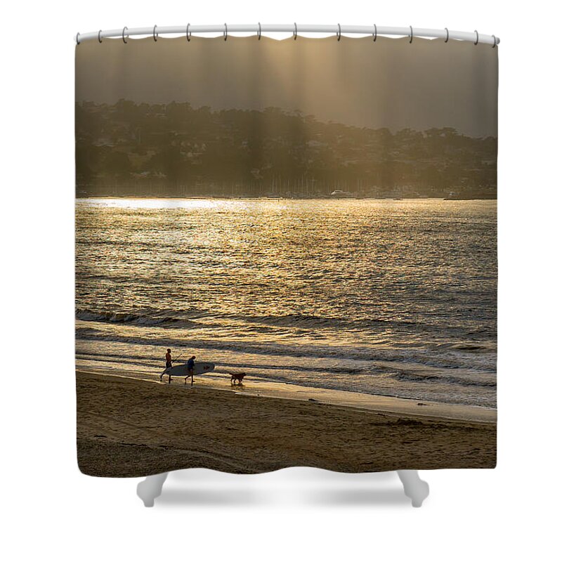 Beach Shower Curtain featuring the photograph Friday Afternoon at the Beach by Derek Dean