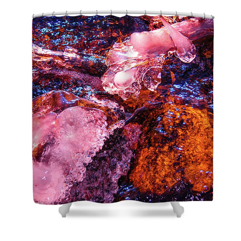 Lake Shower Curtain featuring the photograph Sprague Lake Abstract, Rocky Mountain National Park by Tom Potter