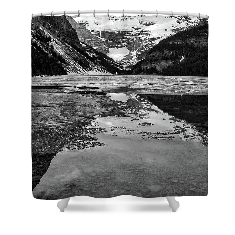 Canada Shower Curtain featuring the photograph Frozen Lake, Alberta, Canada by Mark Llewellyn