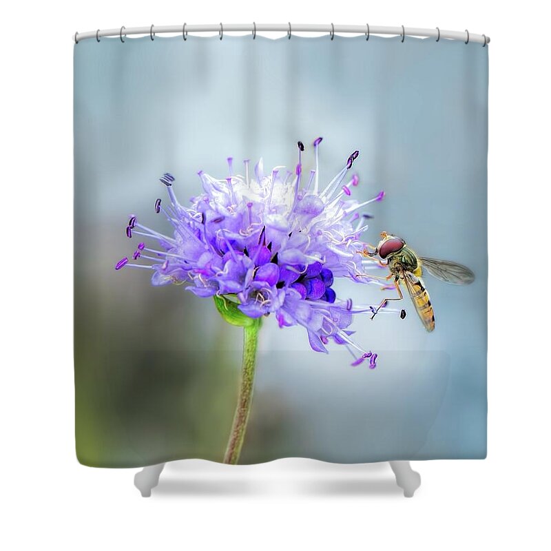 Macro.nature Shower Curtain featuring the photograph Full of life by Rose-Marie Karlsen