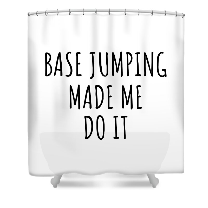 Base Jumping Shower Curtains