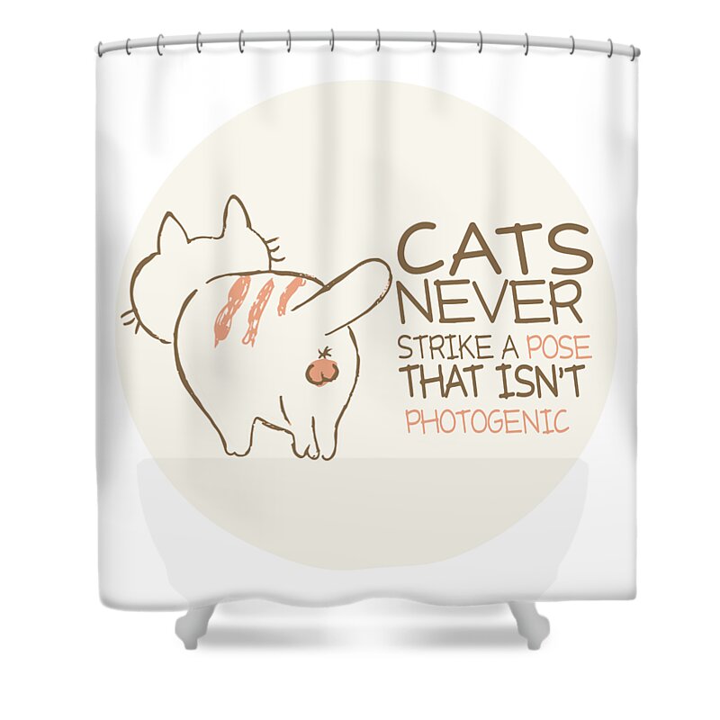 Funny cats quote funny cat quotes funny cat meme sarcastic cat texting  crazy cat lady quote cat love Shower Curtain by Mounir Khalfouf - Fine Art  America