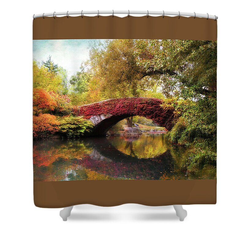 Gapstow Bridge Shower Curtain featuring the photograph Gapstow Bridge by Jessica Jenney