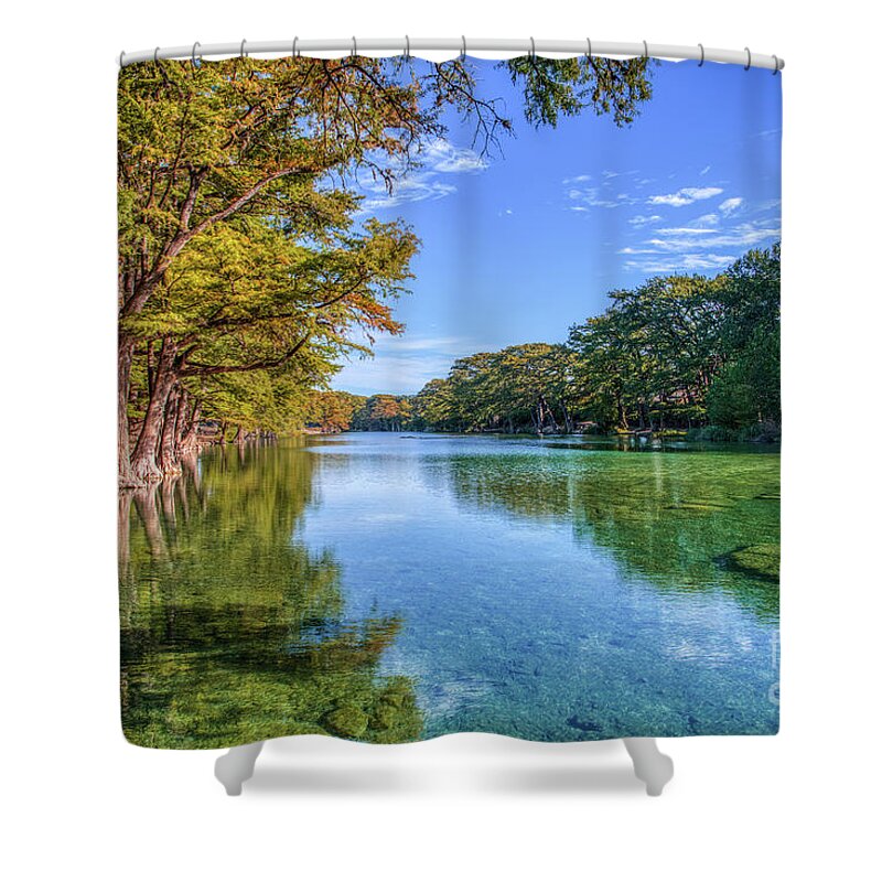 Garner State Park Shower Curtain featuring the photograph Garner Park on the Frio by Bee Creek Photography - Tod and Cynthia