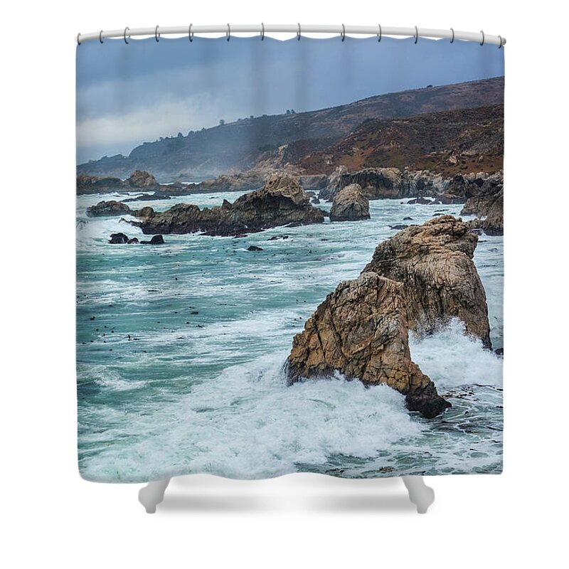 Big Sur Shower Curtain featuring the photograph Garrapata Central Coast by Kyle Hanson