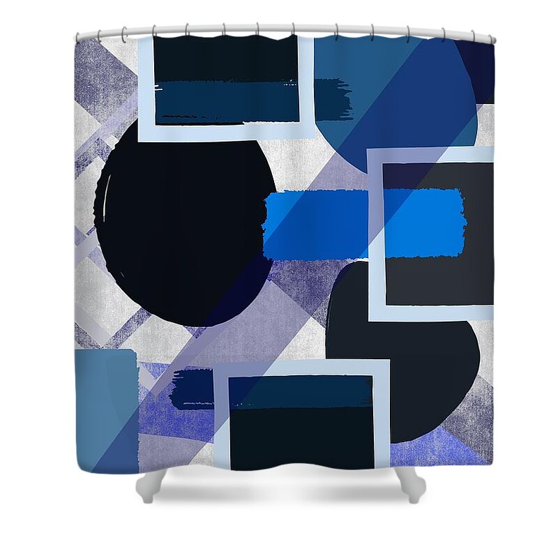  Shower Curtain featuring the digital art Geo by Michelle Hoffmann