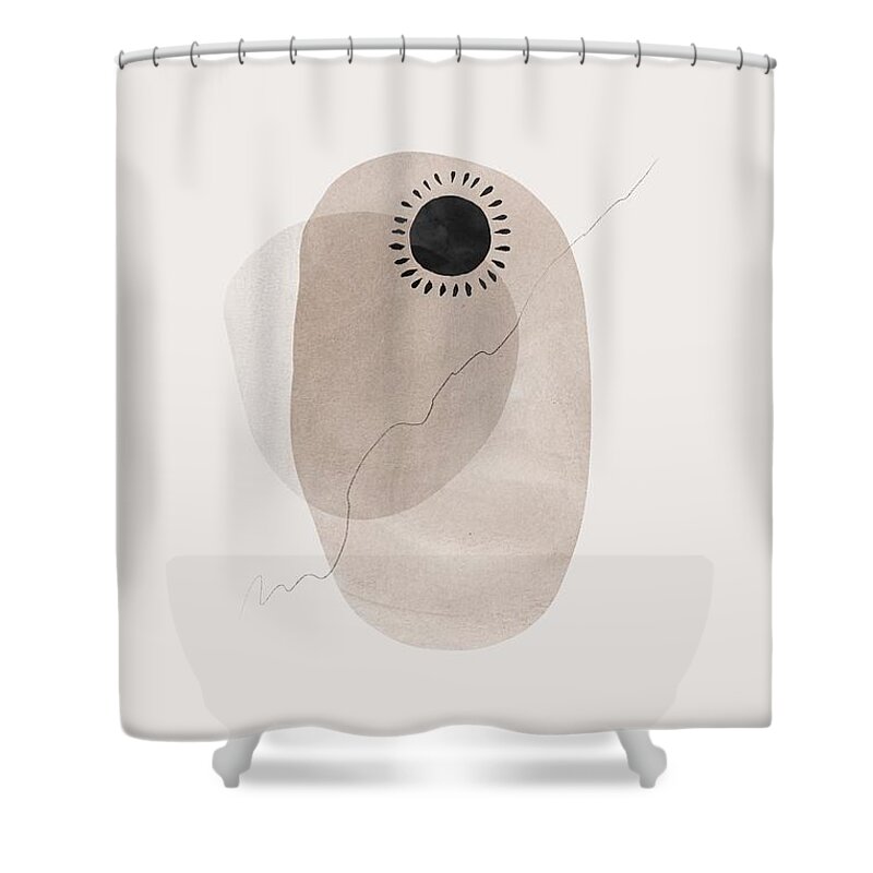 Shapes Shower Curtain featuring the photograph Geometric Abstract Watercolor by Georgia Clare
